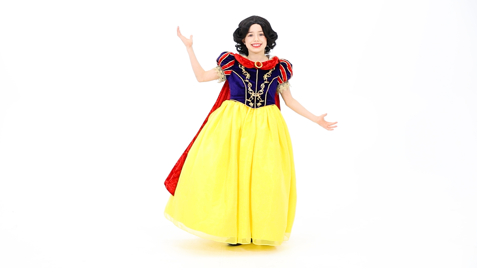 FUN3381CH Premium Snow White Costume Dress for Girls